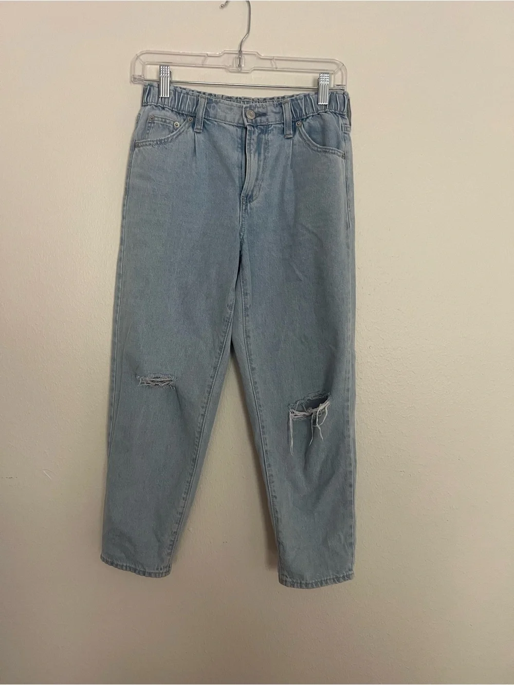 GAP Light Wash Ripped Kids Jeans